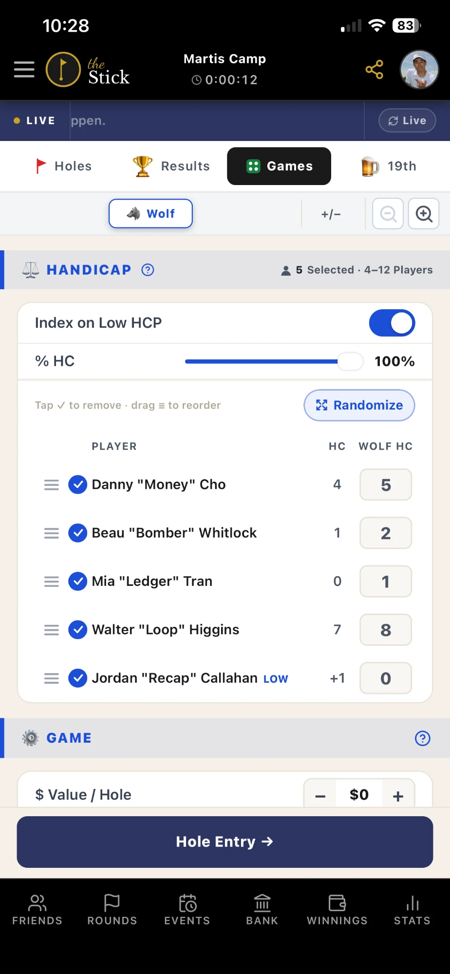 Handicaps